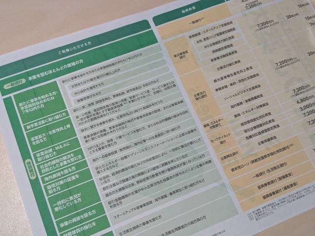 日本政策金融公庫の融資制度